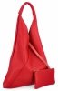 Kožené kabelka shopper bag Vittoria Gotti červená 5820S